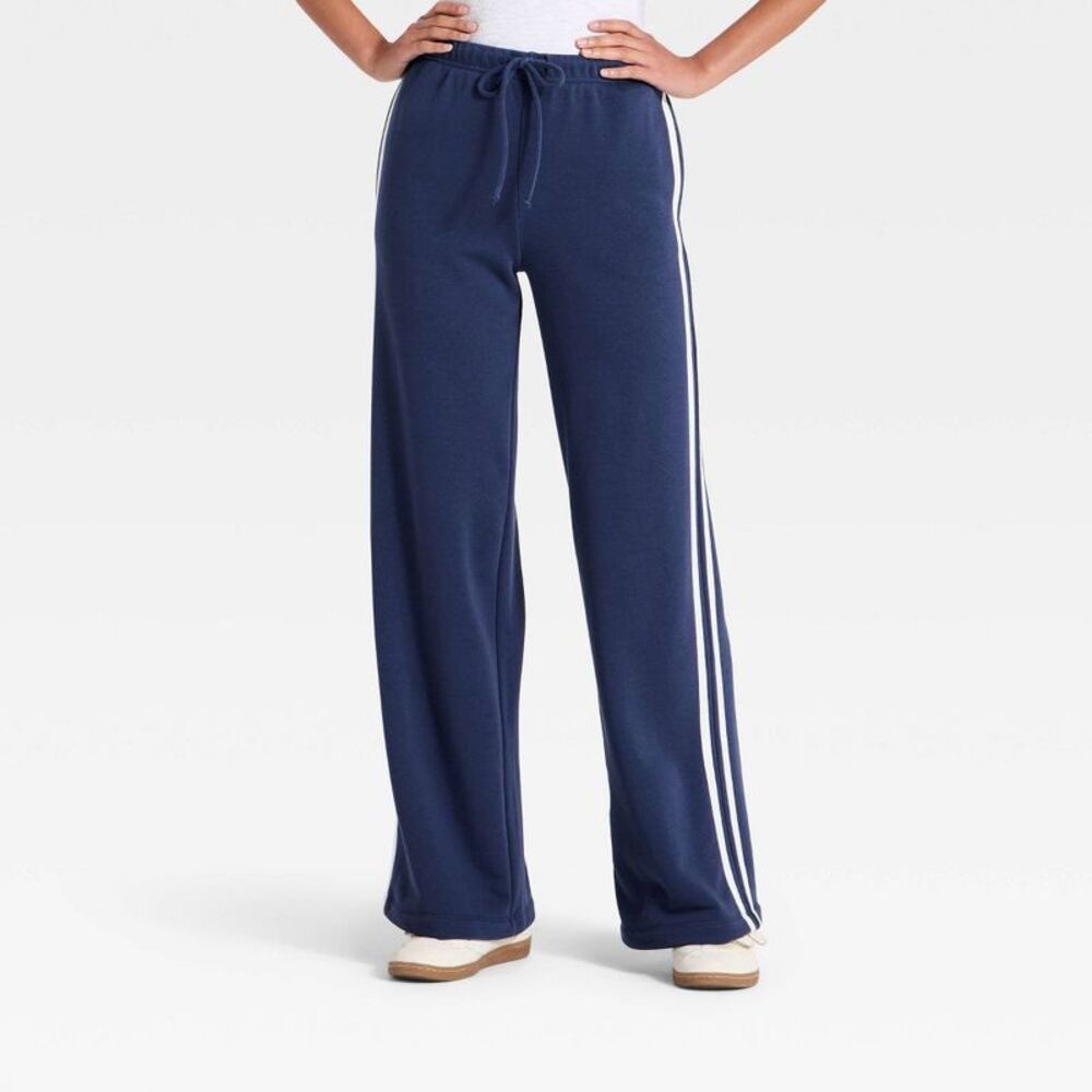 Women's Mid-Rise Easy Fit Track Sweatpants - Universal Thread Blue L